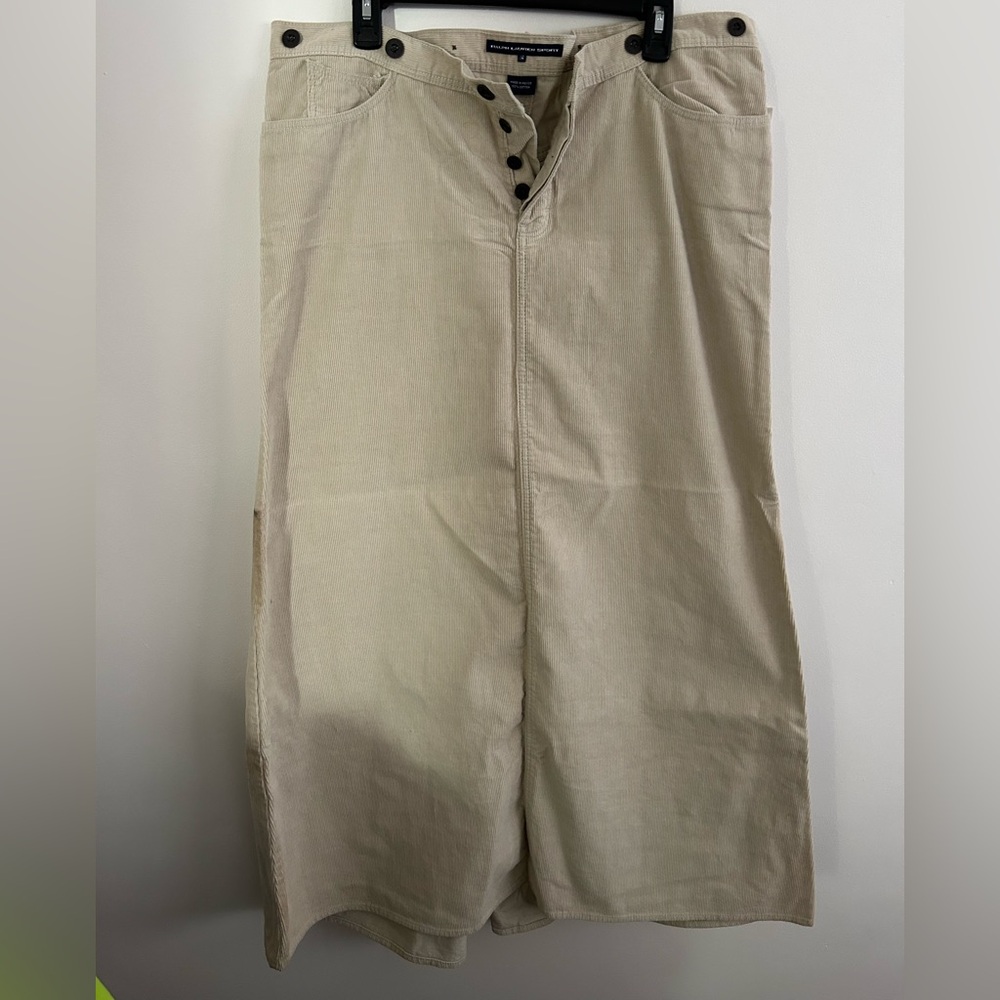 Ralph Lauren Tan Maxi Skirt Elegant Style